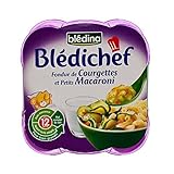 ズッキーニ、ミニマカロニ（12ヶ月）2×230グラムのシェフフォンデュ (Bledina) - Bledina Chef Fondu of Courgette and Mini Macaroni (1