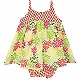 Rare Editions Rare Too Toddler Girls Sunドレス24 MフルーツライムオレンジGreen withブルマ