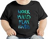 Work Hard Play Hard Wiz Khalifa オーガニックベビーTシャツ 12 - 18 Months