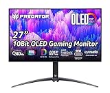 Acer Predator X27U、67.3 cm (26,5 Zoll) 240 Hz、FreeSync、OLED - DP、HDMI x 2。