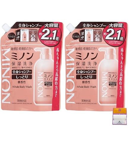 Amazon | 【2個セット】ミノン 全身シャンプー 泡タイプ 大容量 詰替用
