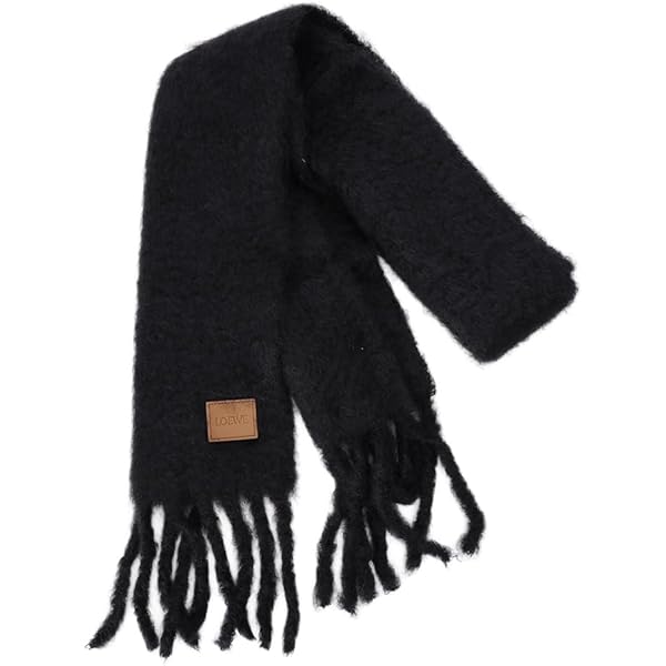 Amazon | [ロエベ] マフラー アナグラム モヘア ウール ストライプ