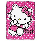 Hello Kitty Royal Plush Raschel Throw Run Kitty by Northwest