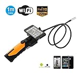 Flylinktech 8.5mm/1m WIFI対応　多機能内視鏡　720P防水内視鏡　Android iPad iPad 2 iPhone エンドスコープ ボアスコープ スネークカメラ　検査カメラ