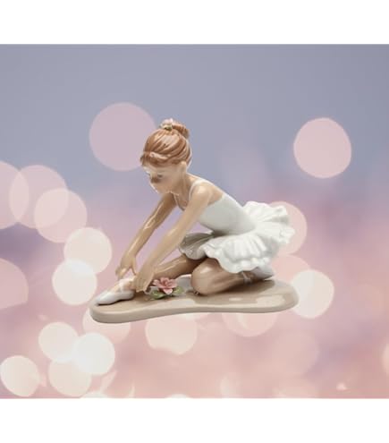 VINTAGE LARGE PORCELAIN Ballerina Dying Swan Figurine Andrea by Sadek