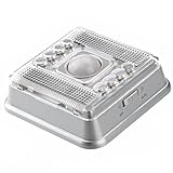 センサーライト，SODIAL(R) シルバーPIR赤外線8LEDアートモーションセンサー検出器　インドアナイトライト　ランプ　ワイヤレス