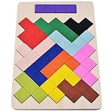 夢の空 子供の知育玩具！テトリス立体パズル ゲーム カラフル積み木 木製玩具 組み合わせ タングラム 幼児啓蒙　赤ちゃんの認識能力を培養する教育玩具
