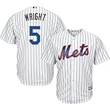 David Wrightニューヨーク・メッツ# 5 MLBメンズクールベースホームジャージー( Small )