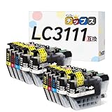 インクのチップス ブラザー用 LC3111 互換インク LC3111BK ブラック4本セット 染料 ＜発色の良いHDカラー使用＞ ＜残量検知対応ICチップ搭載＞ 対応機種:DCP-J572N / DCP-J577N / DCP-J582N / DCP-J587N / DCP-J972N / DCP-J973N / DCP-J978N-B/DCP-J978N-W/DCP-J981N など