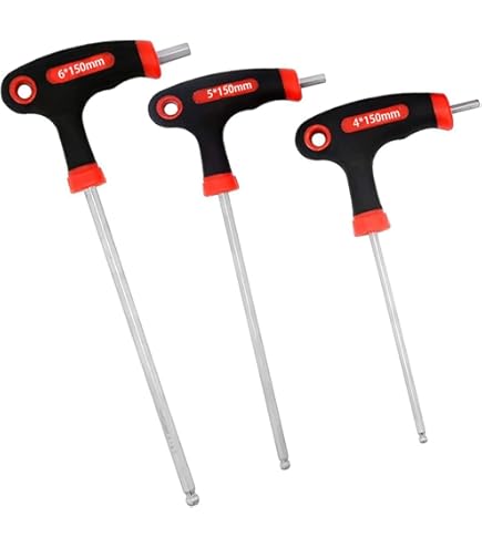 六角レンチ Amazon | ドイツ製T型六角レンチ4mm DAIKITOOL 334-4-200 赤
