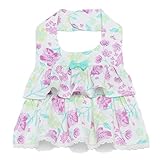 ティアードフリル花柄スタイ オフ ホワイト F