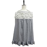 platinumbaby(プラチナムベイビー)胸3段フリル 授乳ケープ(グレー)