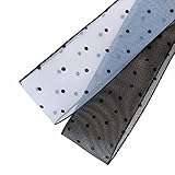 【ラッピングファクトリー】 ドット柄 オーガンジー リボン 幅38mm×3m 2種セット 手芸 ハンドメイド資材