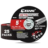 EZARC(イザーク) グラインダー 刃 25枚入 125mm切断砥石 1.1mm超薄型 鉄工用 125x1.1x22mm