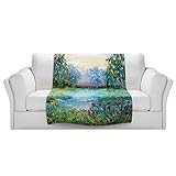 ブランケットウルトラソフトFuzzy 4サイズ！DIANOCHEデザインからby Karen Tarlton瞑想池ホームDecor Unique Designer芸術的スタイリッシュな寝室アイデアCo