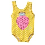 Sylvamorning パイナップル 子供水着 女児 水着 女の子水着 ガールズ 水着 ベビー水着 キッズビーチみずぎ 海水浴水泳 ワンピース水着 ビーチ 温泉 水遊び トレーニング水着 女の子 ス