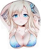 GIZMAC おっぱいマウスパッドお尻マウスパッド滑り止め キーボードパッド マウスパッド アニメ3 dのセクシーなマウスパッド (A)