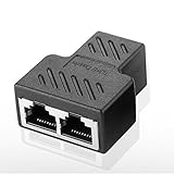 Excellent.advanced 1-2ウェイRJ45 LANイーサネットネットワークケーブルメススプリッタコネクタアダプタ