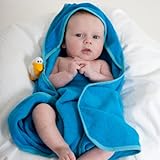 Mum2Mum　－マムトゥーマム－　フード付タオル　人気商品／ベビーバス／出産祝い (ターコイズブルー)