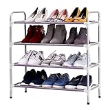 4層スタック可能な調節可能な靴のラック靴のタワーの棚の収納オーガナイザーの靴のラックスタンドの棚の靴Organizador