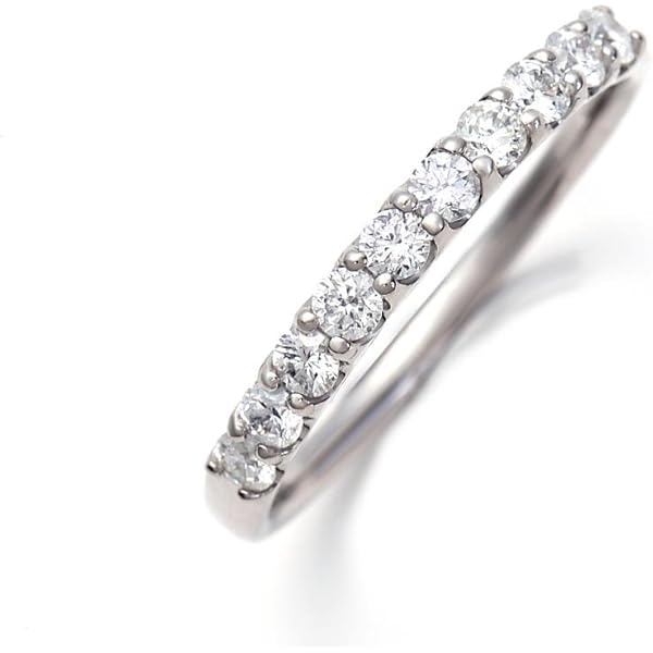 Amazon | ダイヤモンド エタニティリング プラチナ900 【SIクラス 0.5