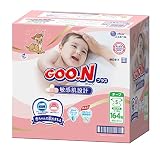 【テープ Sサイズ】グーンプラス 敏感肌設計 (4~8kg) 164枚(82枚×2) [ケース販売] <ディズニーデザイン>