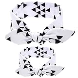 Genda 2Archer(JP)　ヘアバンド　カチューシャ　ベビー　レディース　綿100％　親子　2点セット　可愛い　柄　うさ耳　リボン　ママ/赤ちゃん　飾り　髪飾り　記念写真　出産祝い　贈り物　6