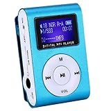 ポータブルミニMP3プレーヤーサポート32b MP3音楽プレーヤースポーツバッククリップMP3プレーヤー 音楽プレーヤー MP3ミュージックプレーヤーメタルクリップオンMP3プレーヤーミニ MP3 プレーヤー - 超軽量 MP3 音楽プレーヤー - 大人と大学生のためのミニ LCD ディス