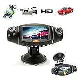 Egmy? Quality Product 2.7inch High definition LCD screen Video Dashboard Vehicle Dual Lens Camera Re