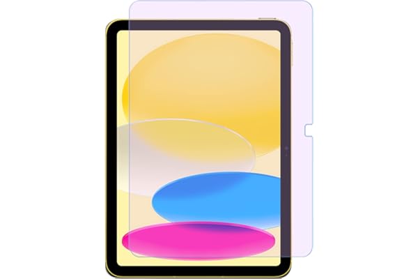 【ブルーライトカット】iPad 第11世代（A16）/第10世代 ガラスフィルム ブルーライト 2025/2022 対応 アイパッド 10.9インチ 強化 フィルム 2025/2022新型 衝撃吸収/目に優しい/貼り付け簡単/指紋防止/硬度9H iPad 11世代/10世代 10.9インチ 対応