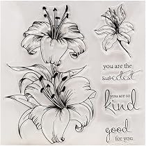 Olive Branch Stamp Kwan Crafts Flowers Leaves Wreath Floral Stamps For ...
