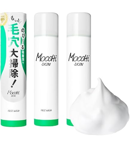洗顔料 mochimochiko0707 Amazon | モッチスキン 吸着泡洗顔 炭 洗顔フォーム 炭酸洗顔 酵素