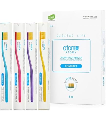 Amazon | Atomi Atomy Atom美 アトミ アトミ歯ブラシ8本セット | ATOMY