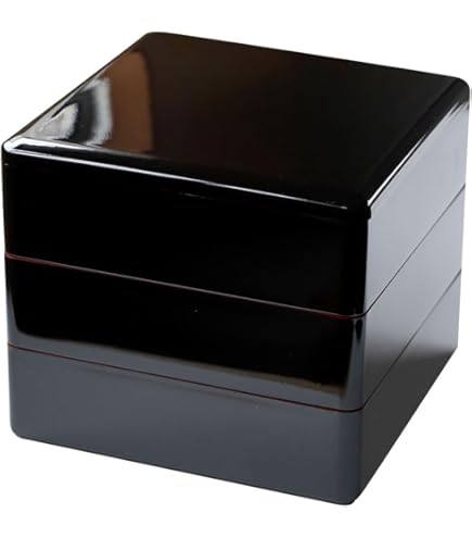 Amazon.co.jp: 懐石道具 木製 溜塗 大徳寺 弁当 縁高重箱 五客揃