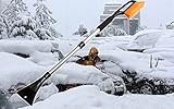 Ungfu Mall 102cm 雪かき スクレーパー 伸縮式 除雪用品 車載 収納便利 多機能 除雪ツール