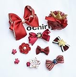 【10個セット】 キッズ リボン ヘアピン アクセサリー セット 収納ケース付