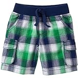 クレイジーエイト Crazy 8/ チェック カーゴ ショーツ グリーン ボトムスショートパンツ 18～24ヶ月【並行輸入】