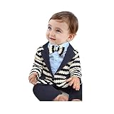 せんべいまんじゅう　ベビー　スーツ　ロンパース　セット　子供　結婚式　お食い　誕生日　フォーマル　ボーイズ服　ボウタイ付き　紳士風　男の子　長袖　ロンパース　シャツ　コート　秋冬　ベビー服