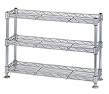 エコノミーラック ルミナスパーツ互換品 ポール径12.7mm ミニラック 3段 幅45.5×奥行12.5×高さ31.5cm WA4530-3