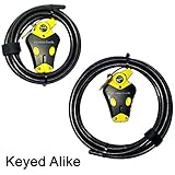 マスターロック – Python調節可能なケーブルロック1 – 6 ft 1 – 12 ft