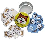 柴犬ギターピック3種類各7枚と柴犬アルミ缶ケースのセット