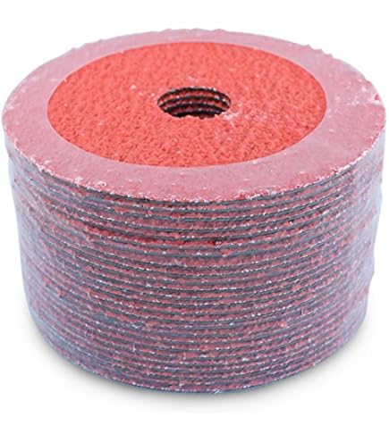Kimllier 25-Pack 5-Inch X 7/8-Inch Zirconia Resin Fiber Grinding & Sanding Discs – 36 Grit, Heavy-Duty For Angle Grinders