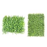 F Fityle 2枚　人工芝生　庭　ガーデン　DIY　装飾　バルコニー　防水性　活力　雰囲気　飾り用　　　　　