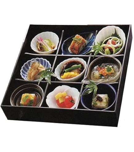 Amazon.co.jp: 松花堂 弁当 九つ仕切り 花セット(食材は含まれません