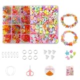 CARPEDIEM ビーズ キット ビーズ クラフト DIY 工芸カラフルなかわいい女の子ツール オーガナイザー 24 グリッド ビーズ セットおもちゃを作るクラフト ネックレス ジュエリー ネックレス ピアス