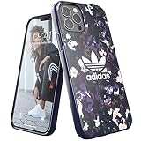 アディダスオリジナルス iPhone12 ケース / iPhone12pro ケース 6.1インチ アディダス グラフィックプリントフローラル カレッジネイビーxアクティブパープル [adidas FW20 for iPhone 12 / 12 Pro collegiate navy/active purple Graphic Floral]