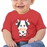 牛 漫画 おかしい かわいい子供服 ベビーTシャツ 半袖 男の子 女の子 クルーネック カジュアル
