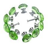 Crystal Cabinet Knobs Yazer 30mm 10 Pack Universal Crystal Drawer Handles Fashion Handles for Cupboa