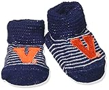 NCAA Virginia Cavaliers幼児ストライプギフトボックスブーティ、新しい生まれ、ネイビー/ /ホワイト
