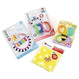 サッシーのギフトセット　人気のラトル３種　ミニタオル　ボックス入り　出産祝いの決定版！